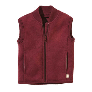 Kids Boiled Wool Vest