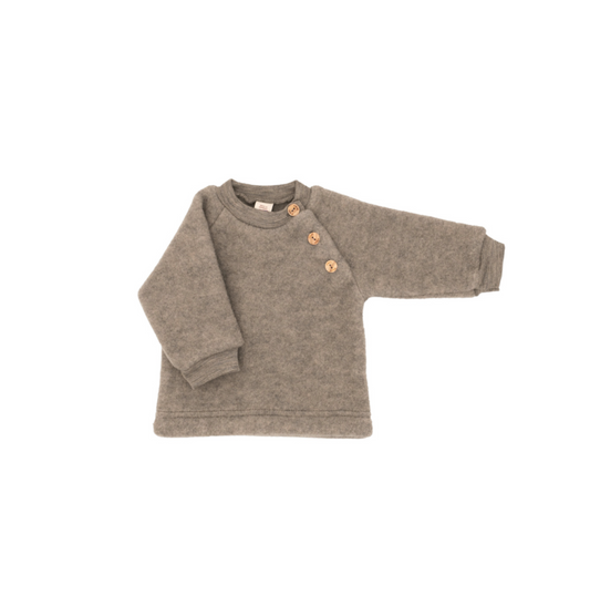 Baby & Kids Wool Raglan Button Sweater